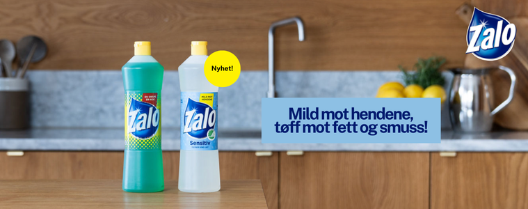 Mild mot hendene, tøff mot fett og smuss!