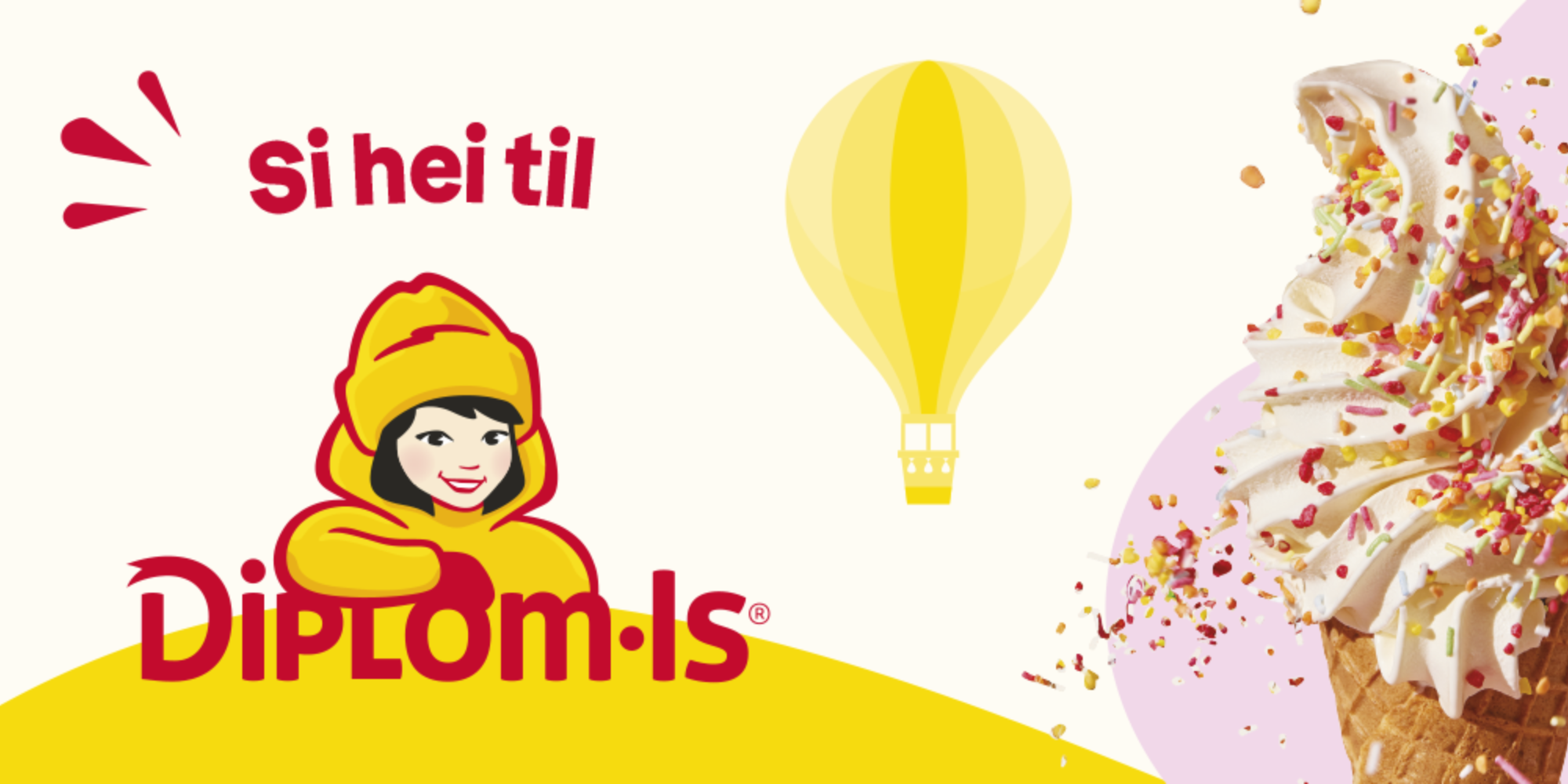 Diplom-Is rett i handlekurven