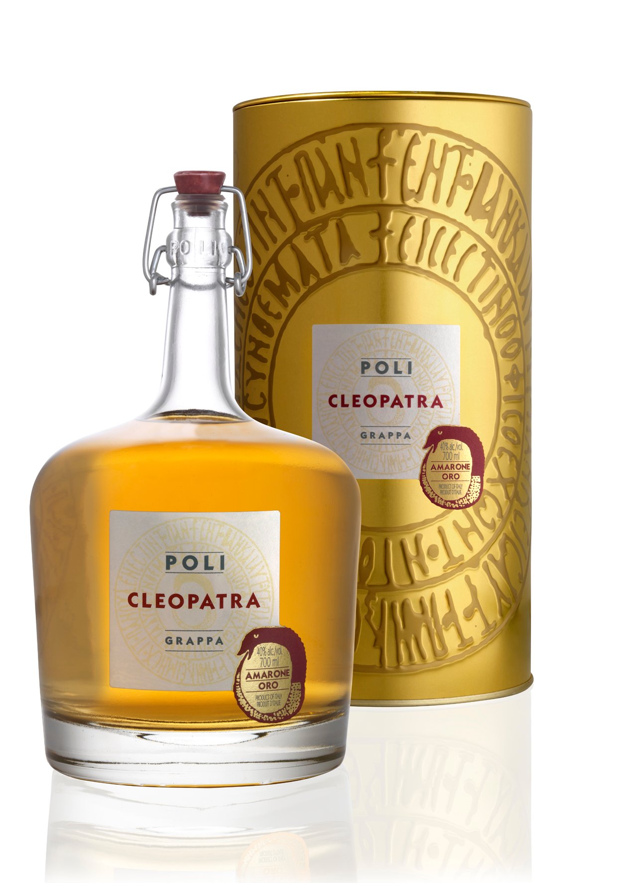 Poli grappa cleopatra amarone oro  40%  70cl