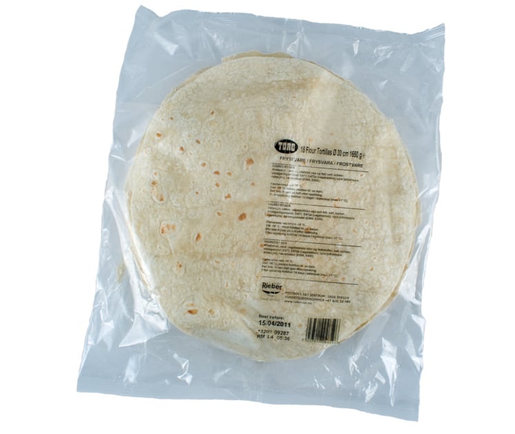 Wraps tortillas 30cm   8x18stk