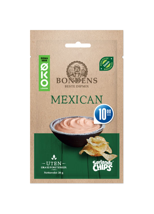 Bondens beste dip mexican økol.   20g