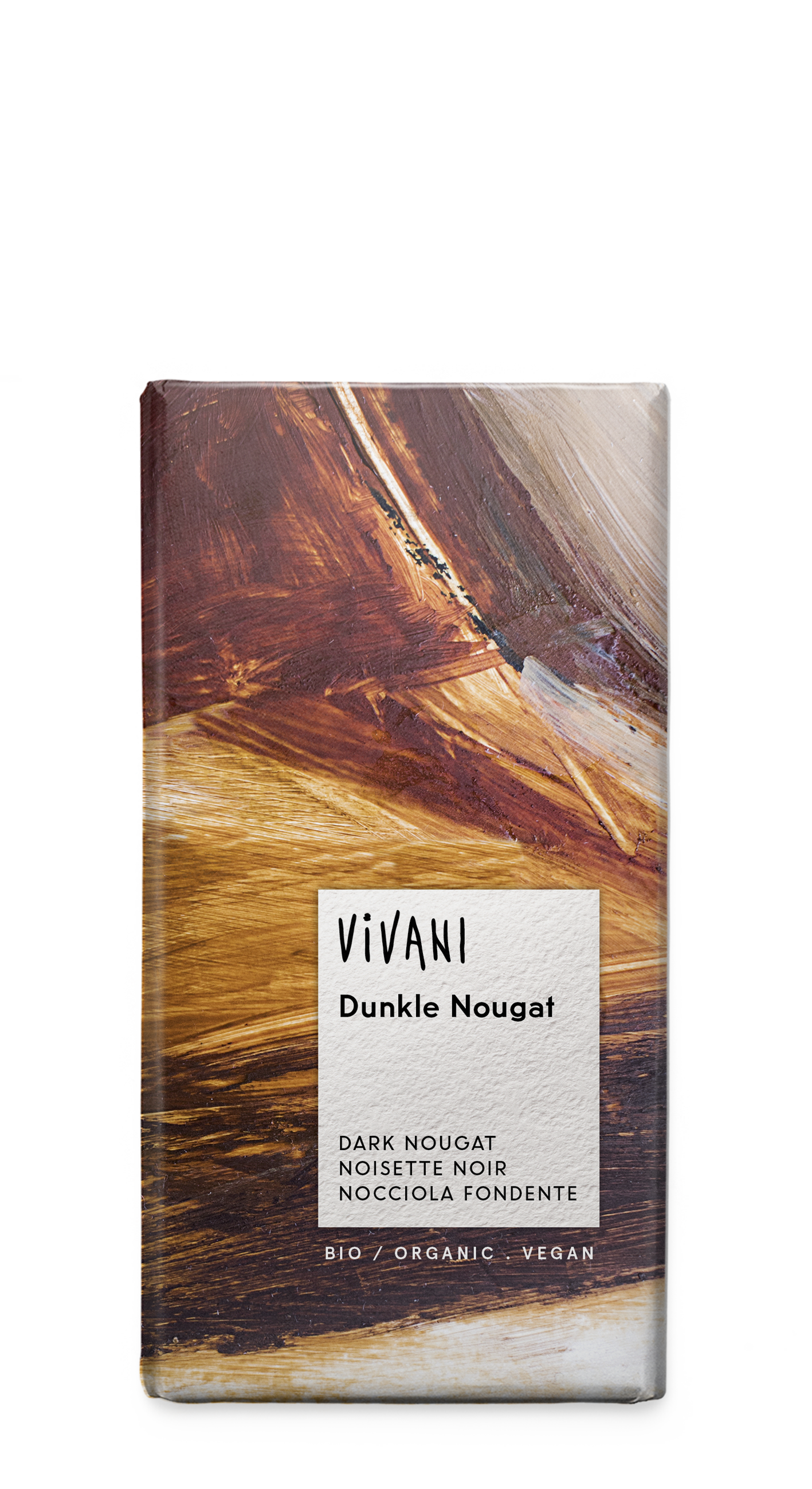 Mørk sjokolade nougat vegan økol.  100g