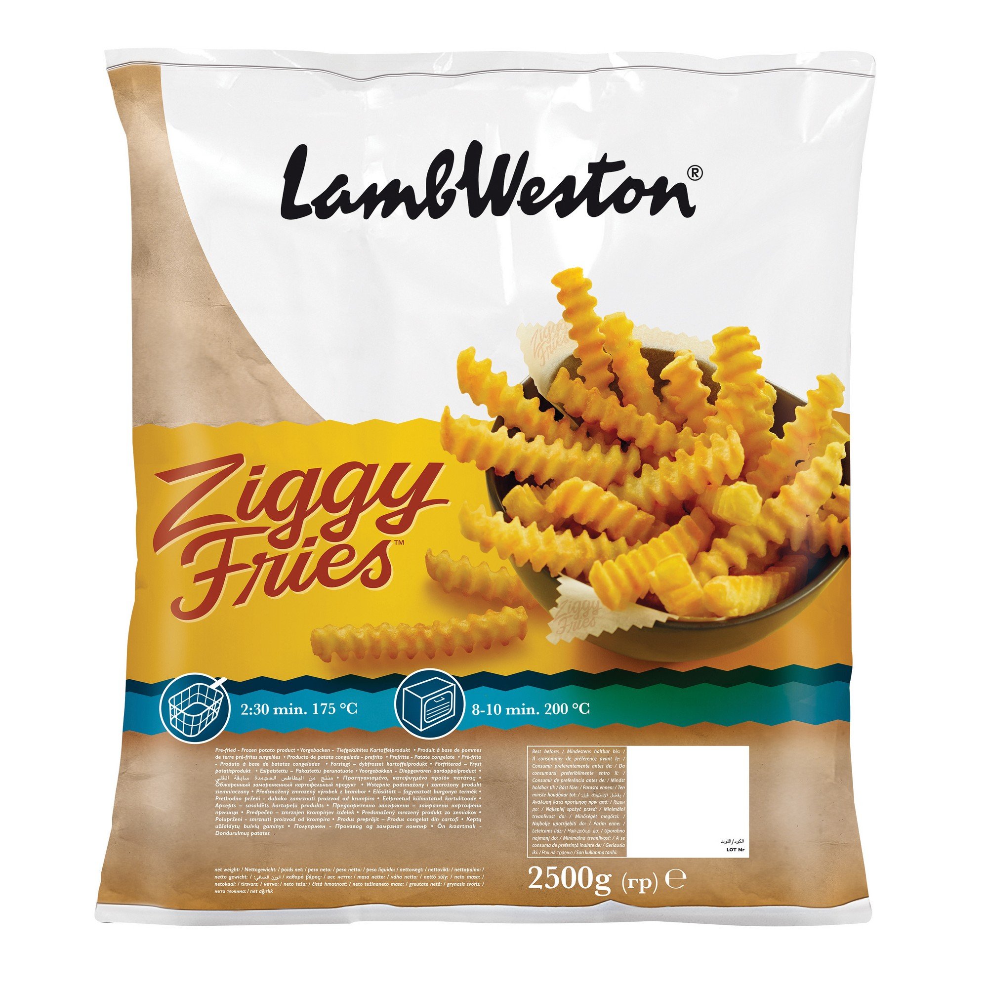 Ziggy riffle fries 2,5kg