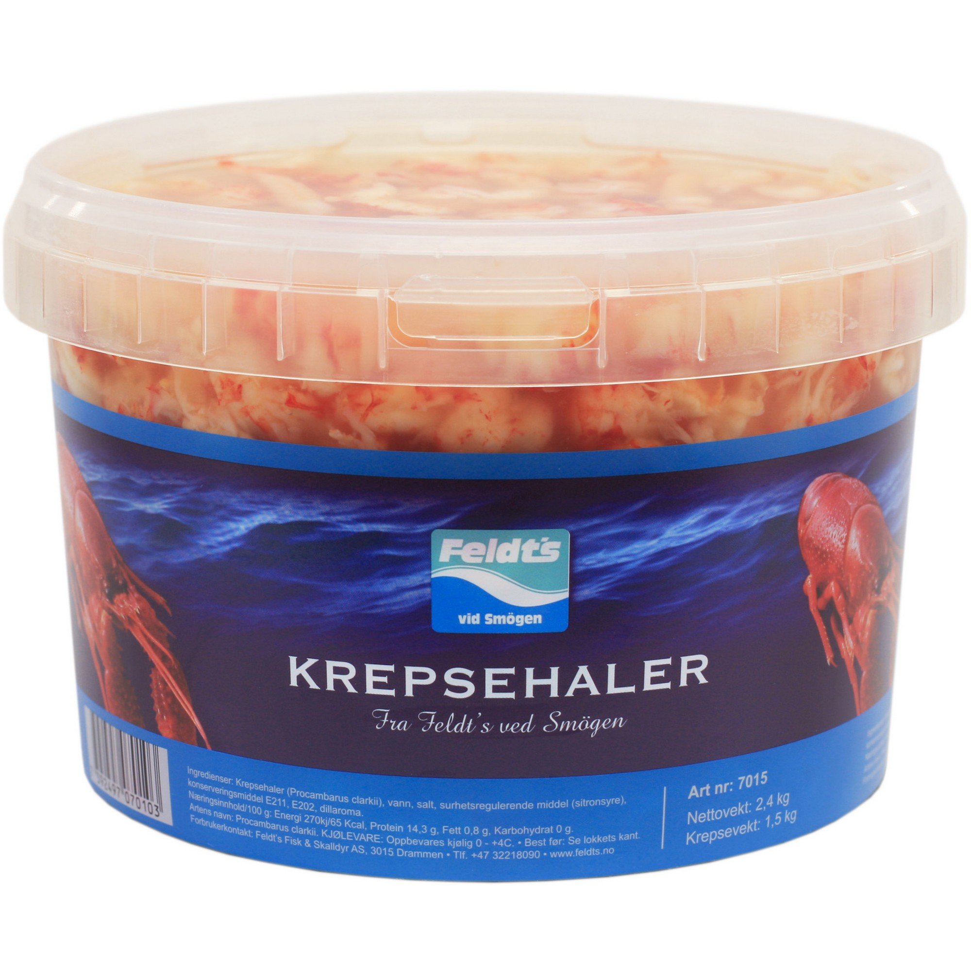 Krepsehaler i lake      1,5kg