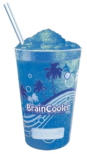 Braincooler slush blå bringebær 1l