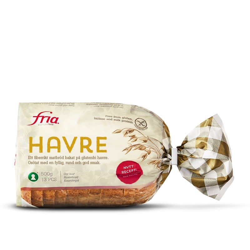 Havrebrød glutenfri melkefri 500g