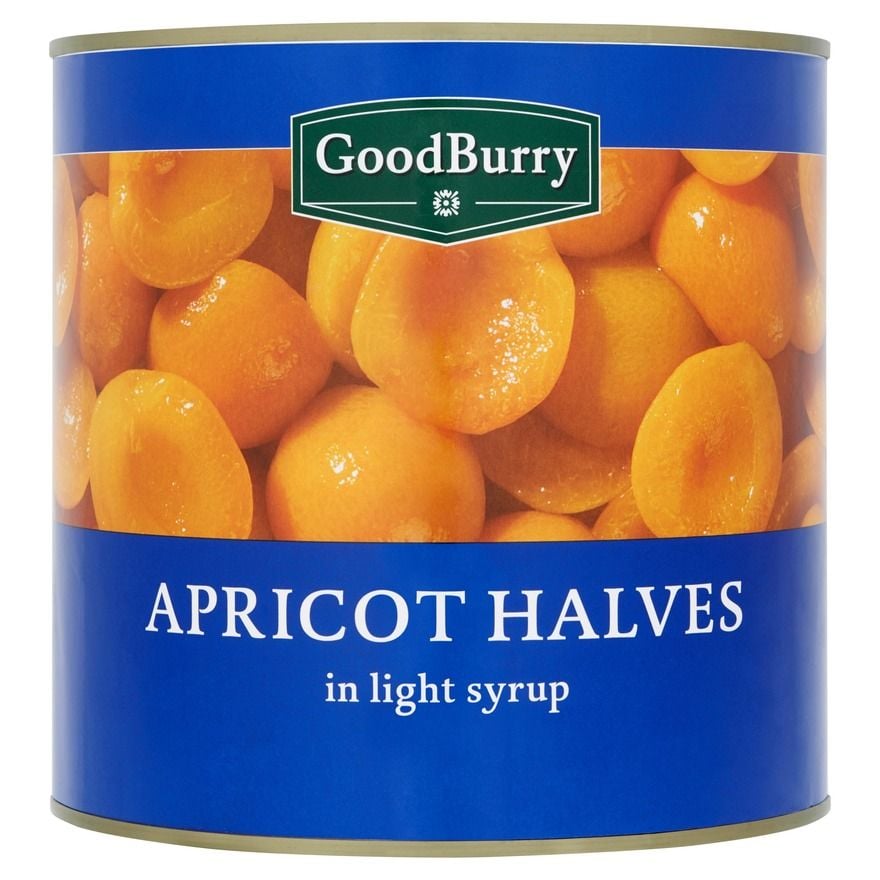 Apricot halves in syrup   2,5kg