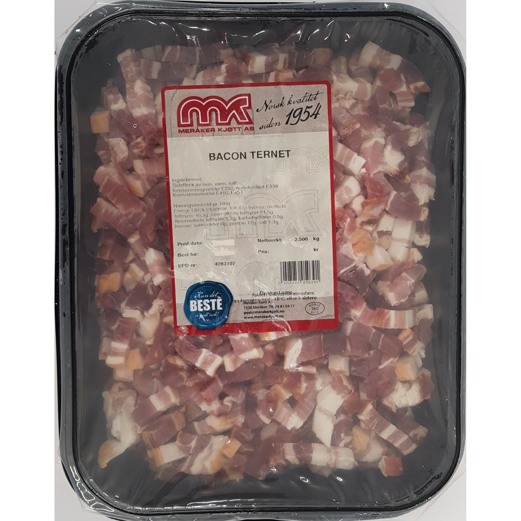 Bacon ternet   2,5kg