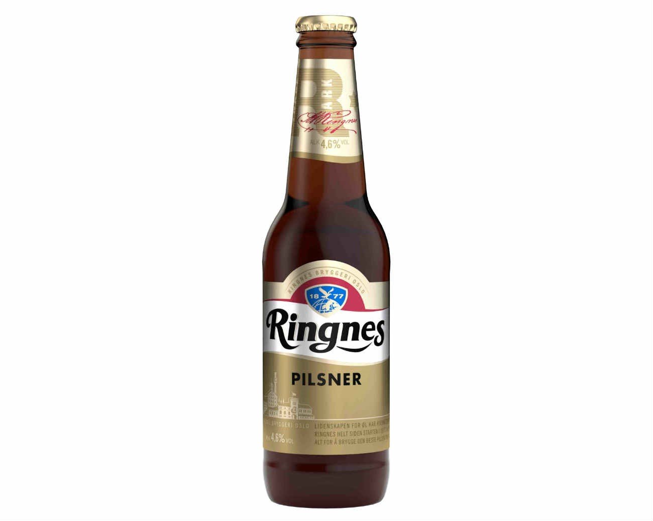 Ringnes pilsner beat   4,6%   24x30cl