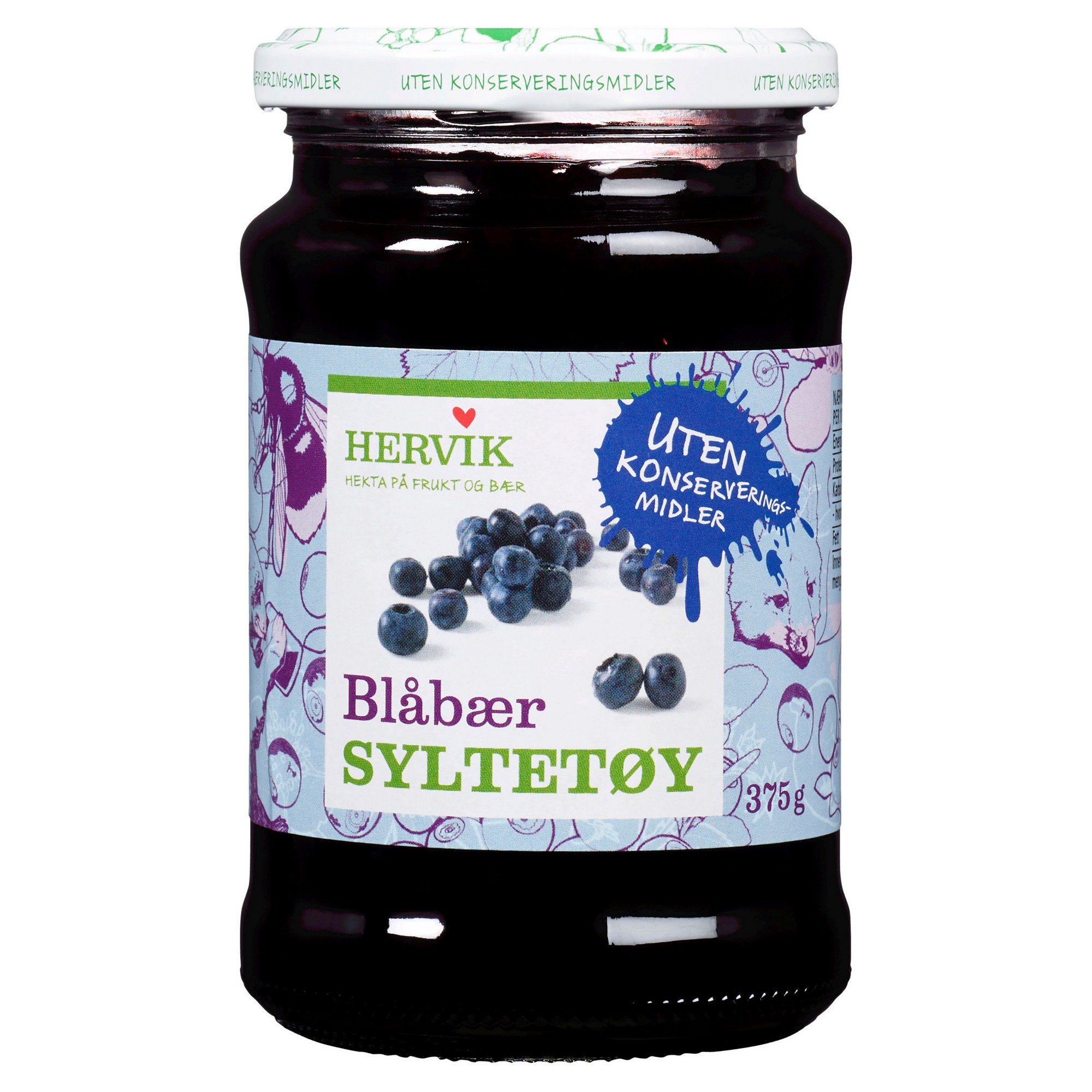 Blåbærsyltetøy 375g