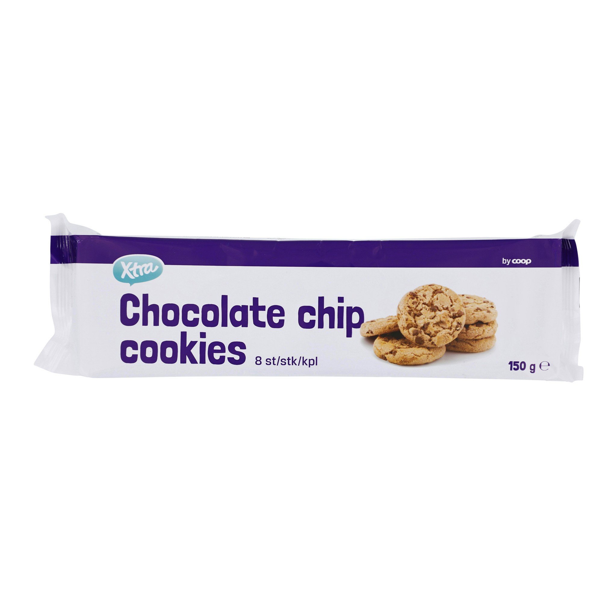 X-tra choc chip cookies 150g