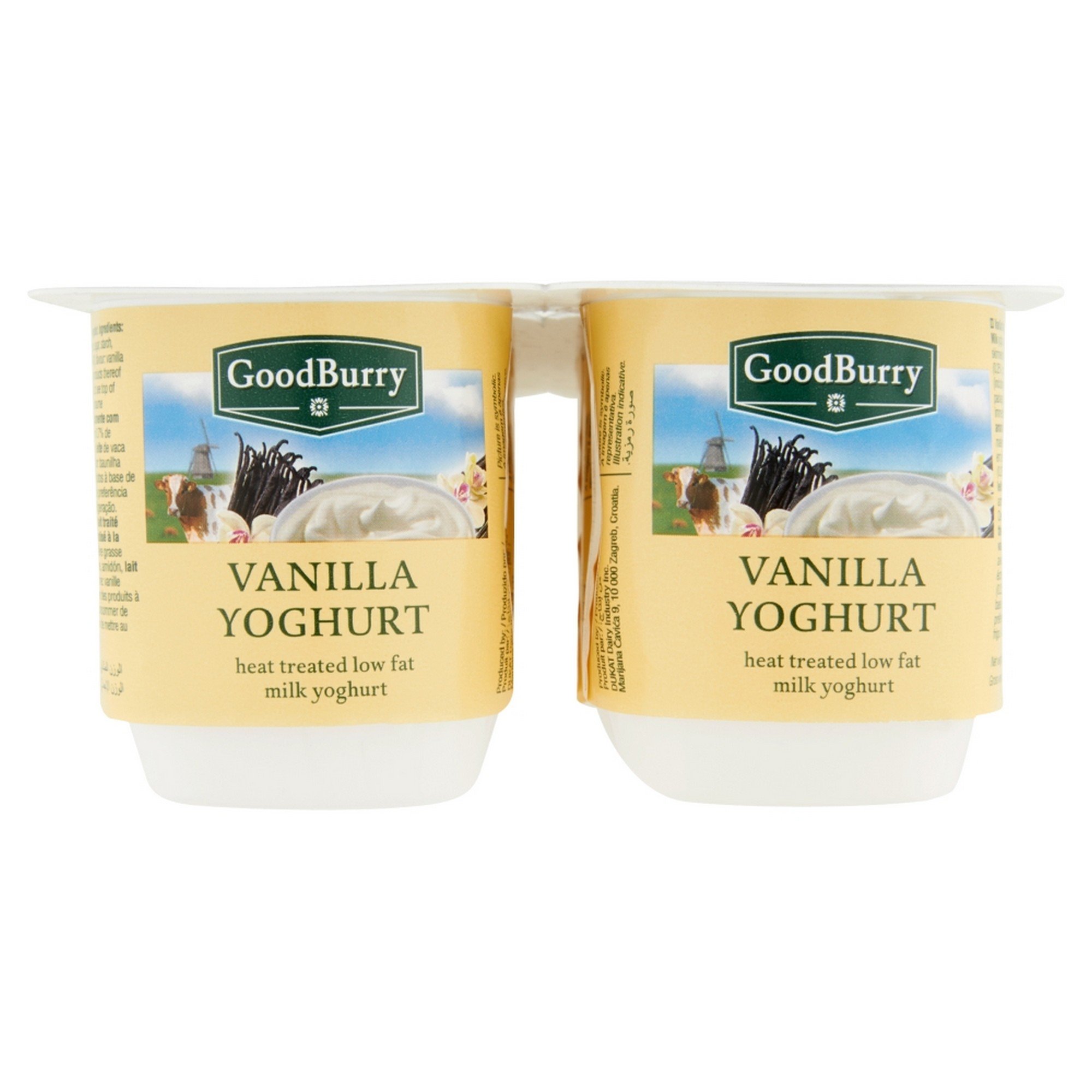 Yoghurt vanilje goodburry  t  6x4x125g