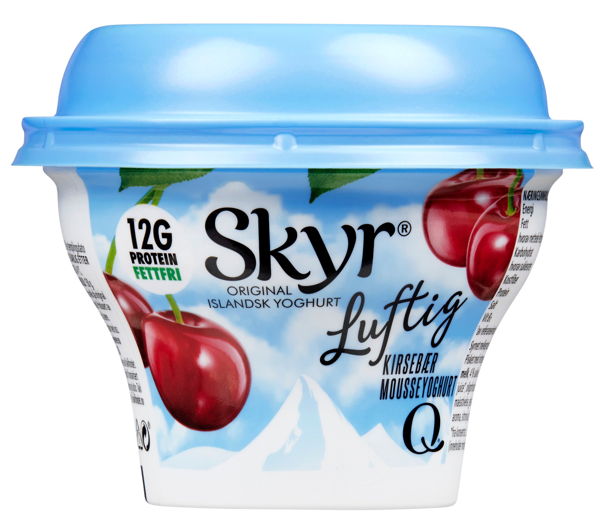 Skyr luftig kirsebær beg 130g