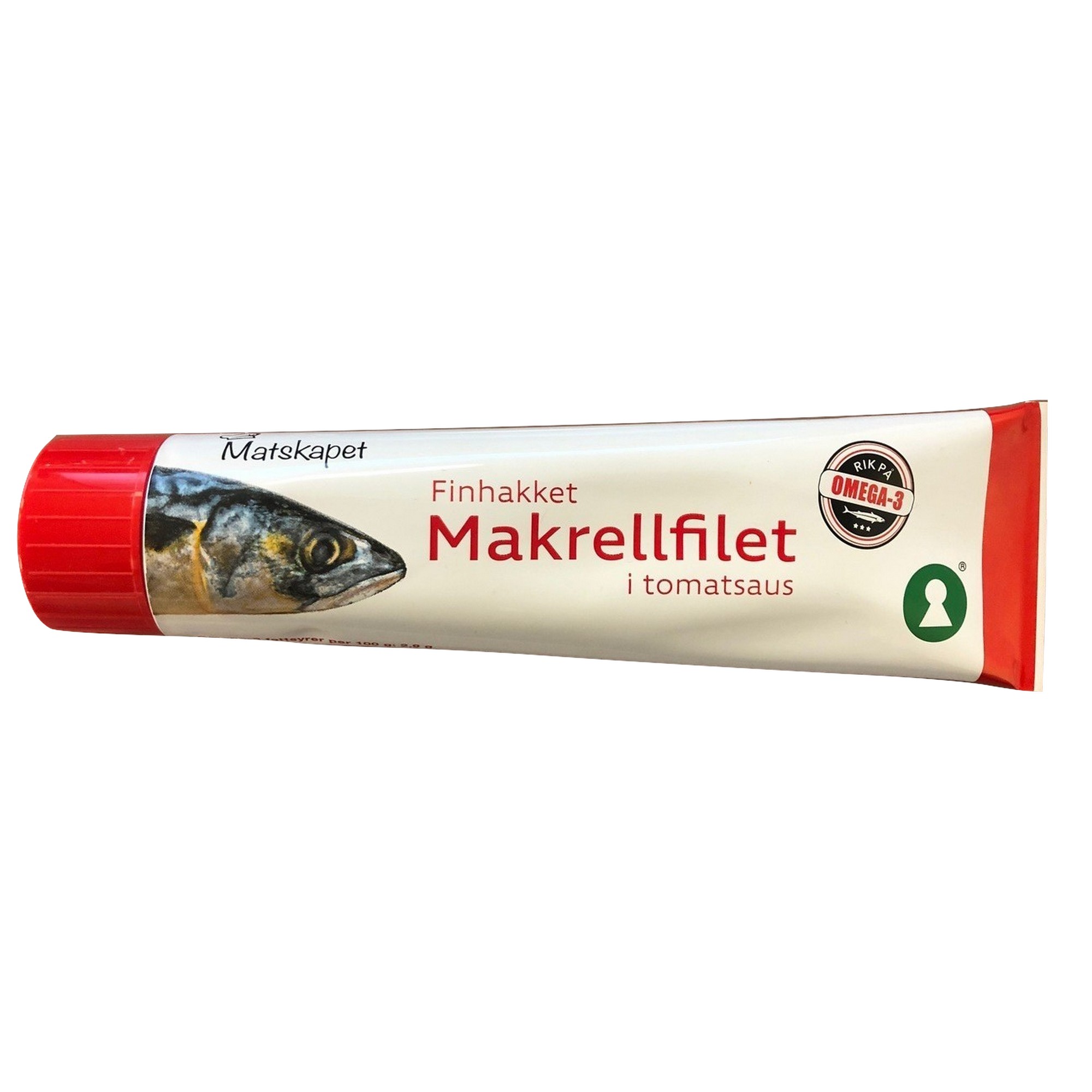 Finhakket makrell i tomatsaus tube    185g