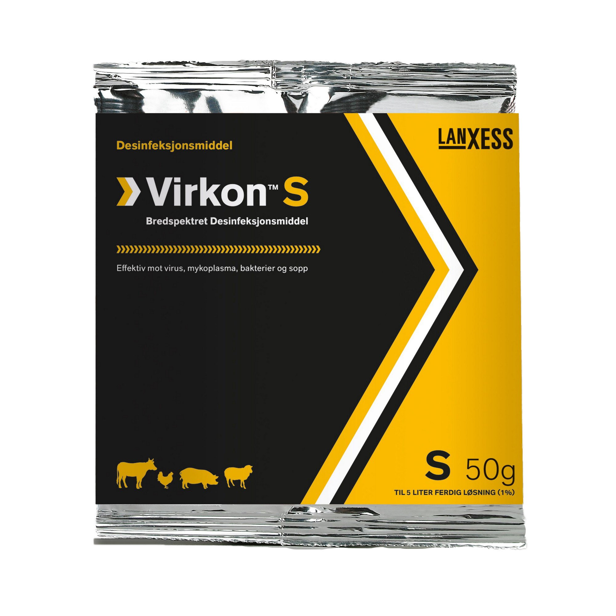 Virkon s desinfeksjonmiddel pulver  50g