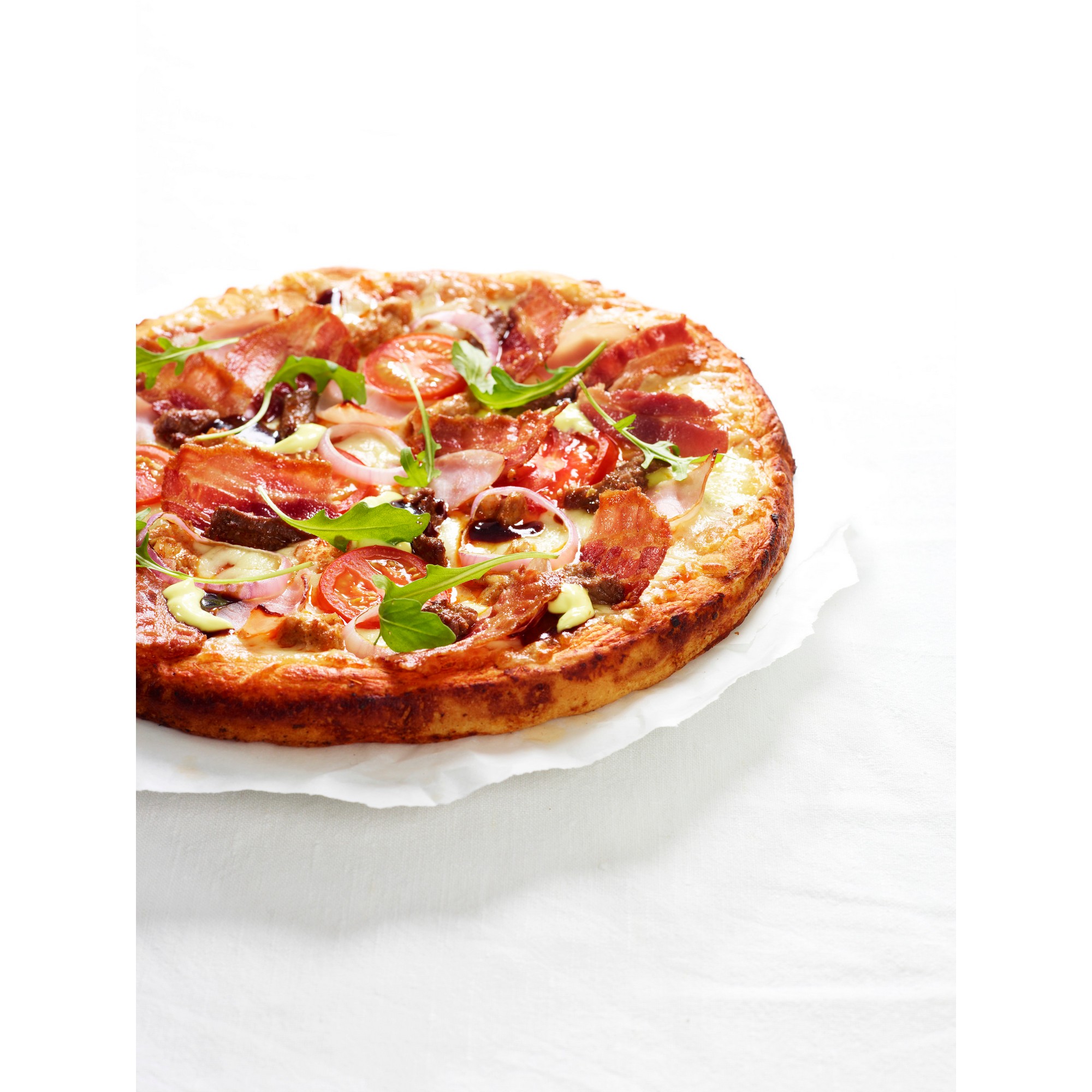 Amerikansk pizzabunn rå 40cm med saus   20x700g