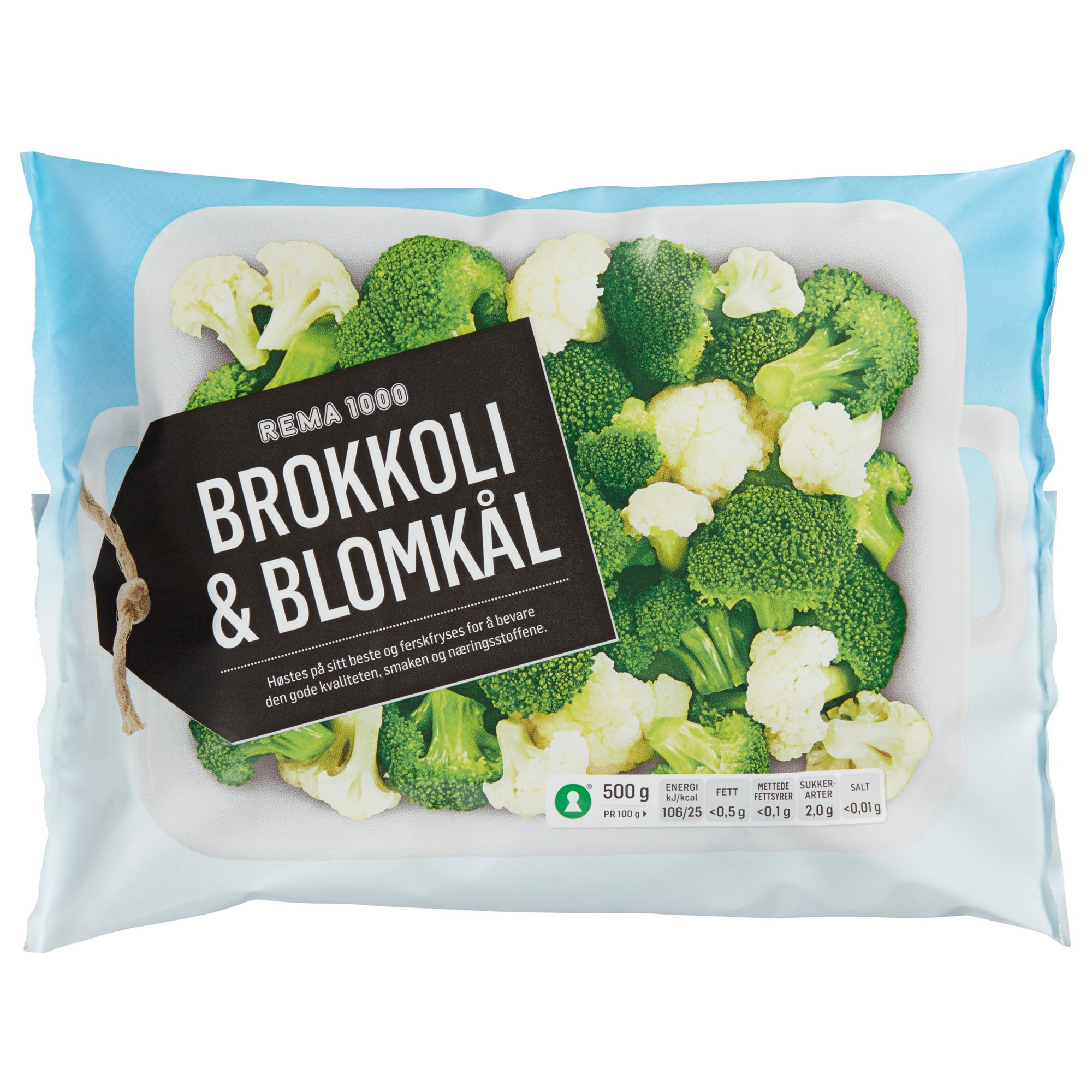 Brokkoli og blomkål   500g