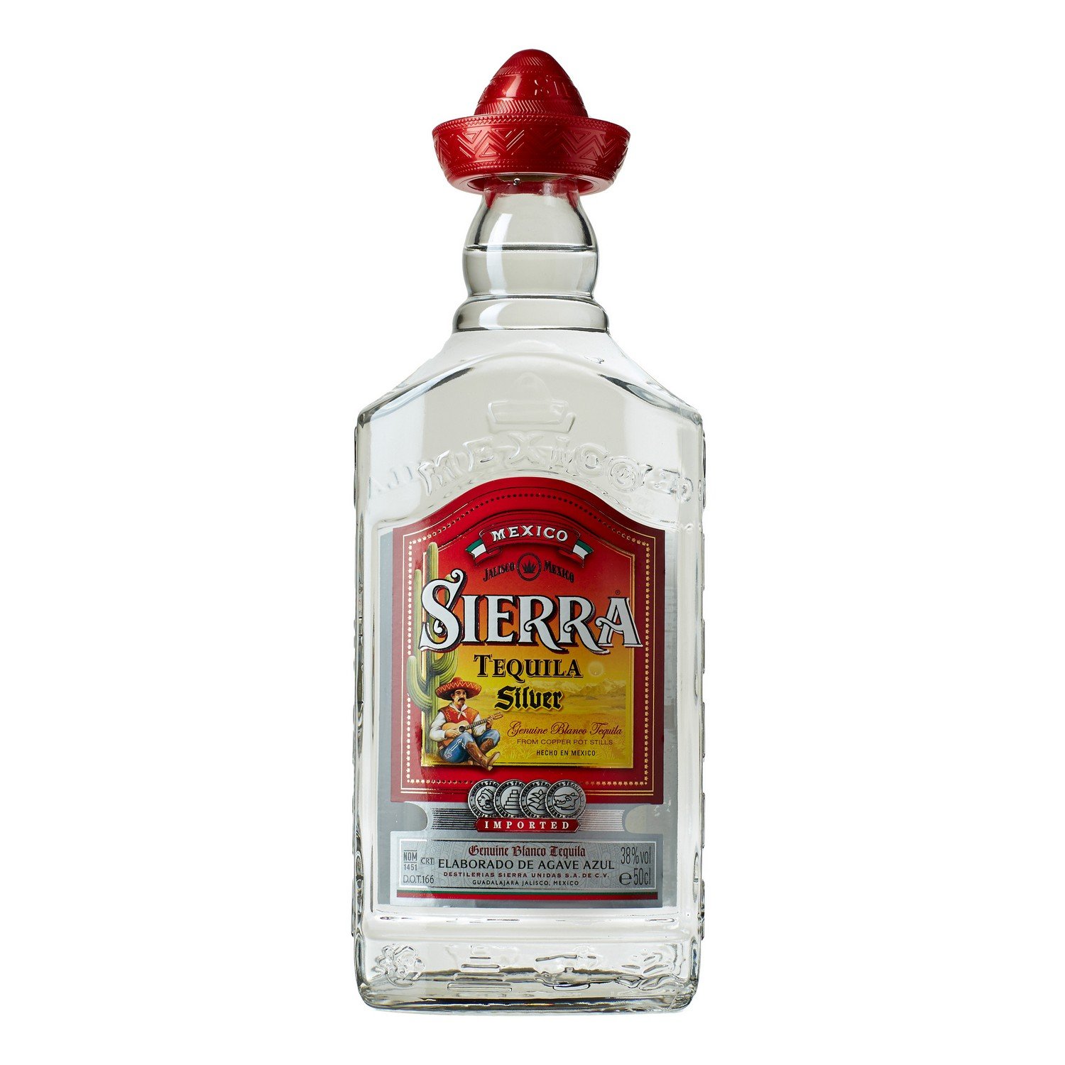 Sierra tequila silver   38%   50cl