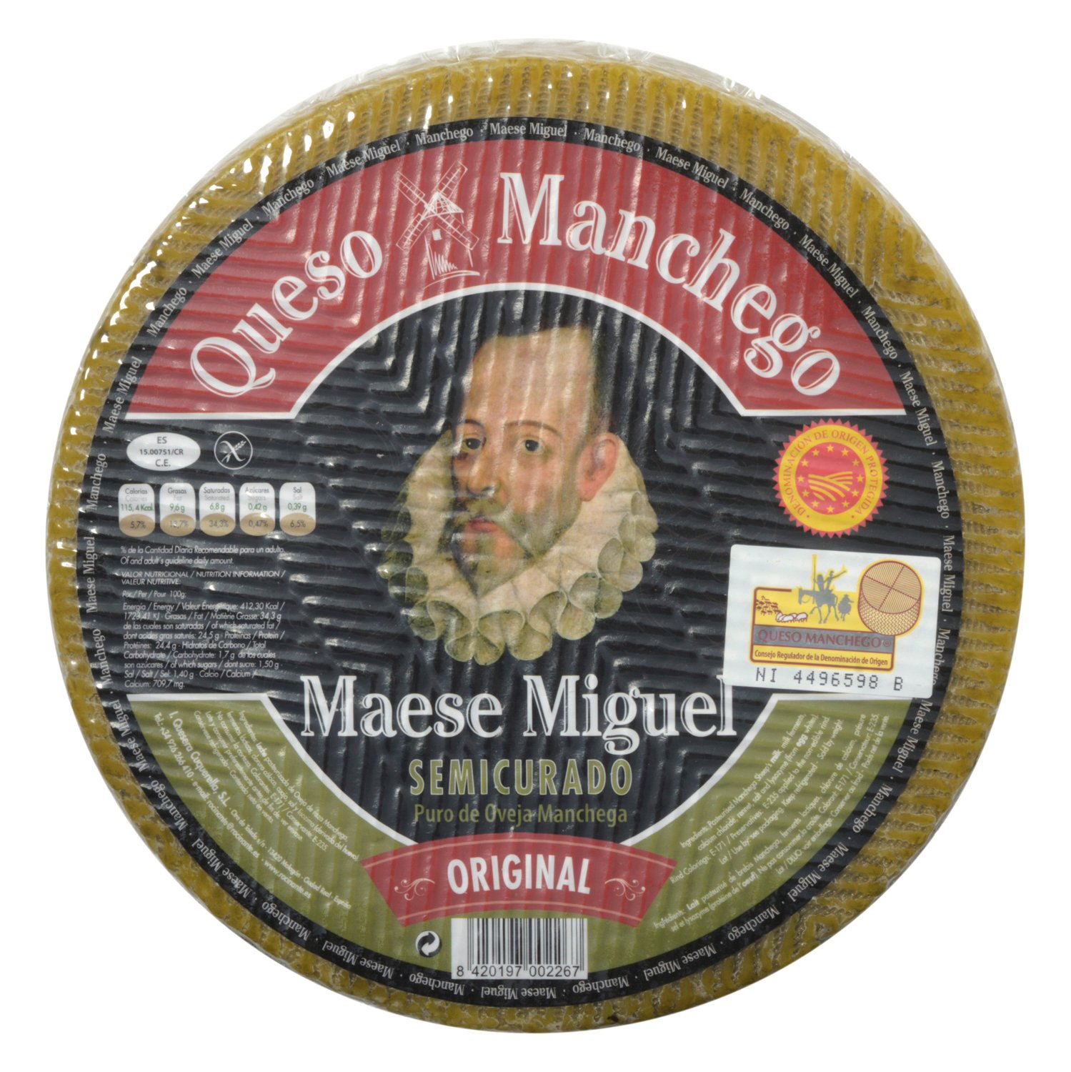 Manchego 3mnd dop ca 3,3 kg