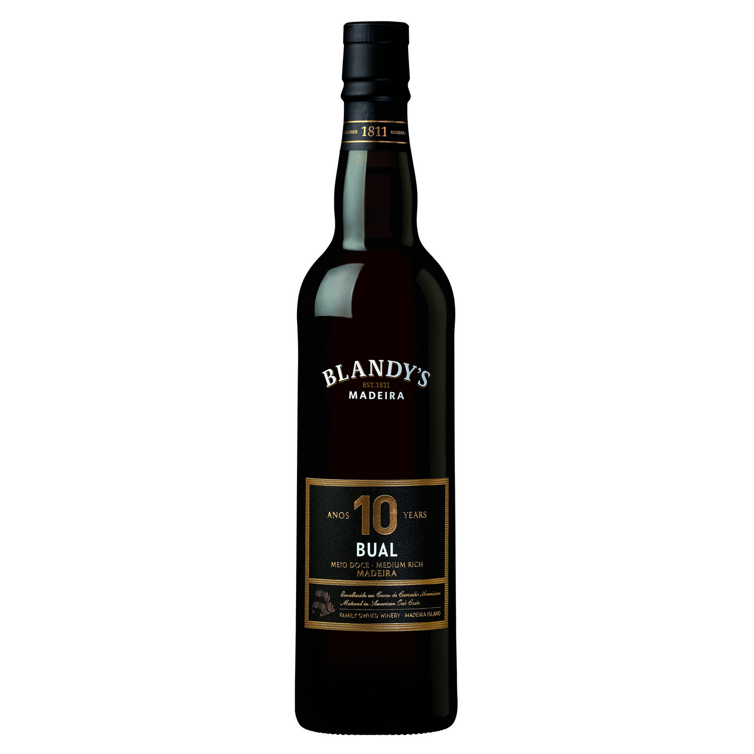 Blandys 10 years old bual   19%   50cl