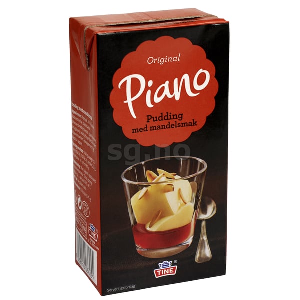 Mandelpudding piano   ½ l