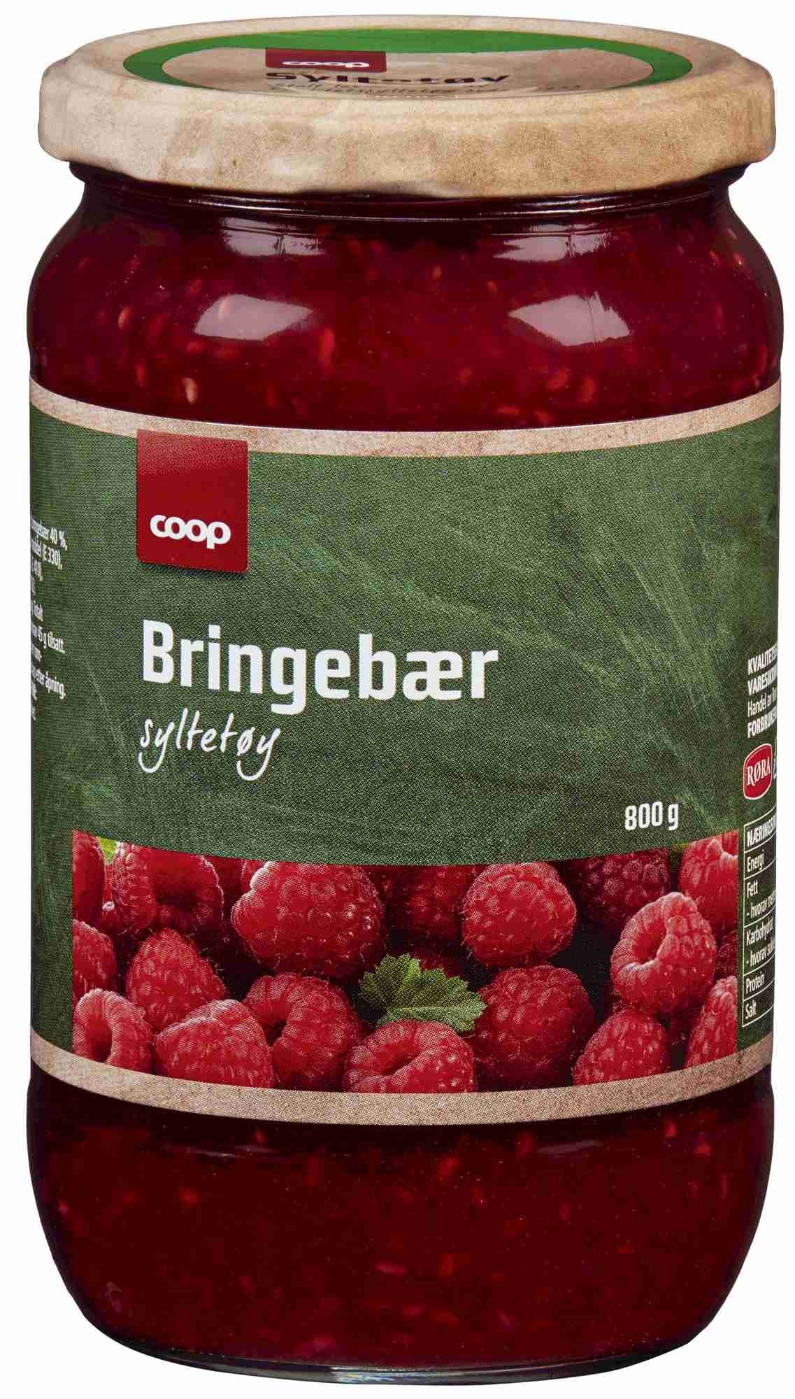 Bringebærsyltetøy coop  800g