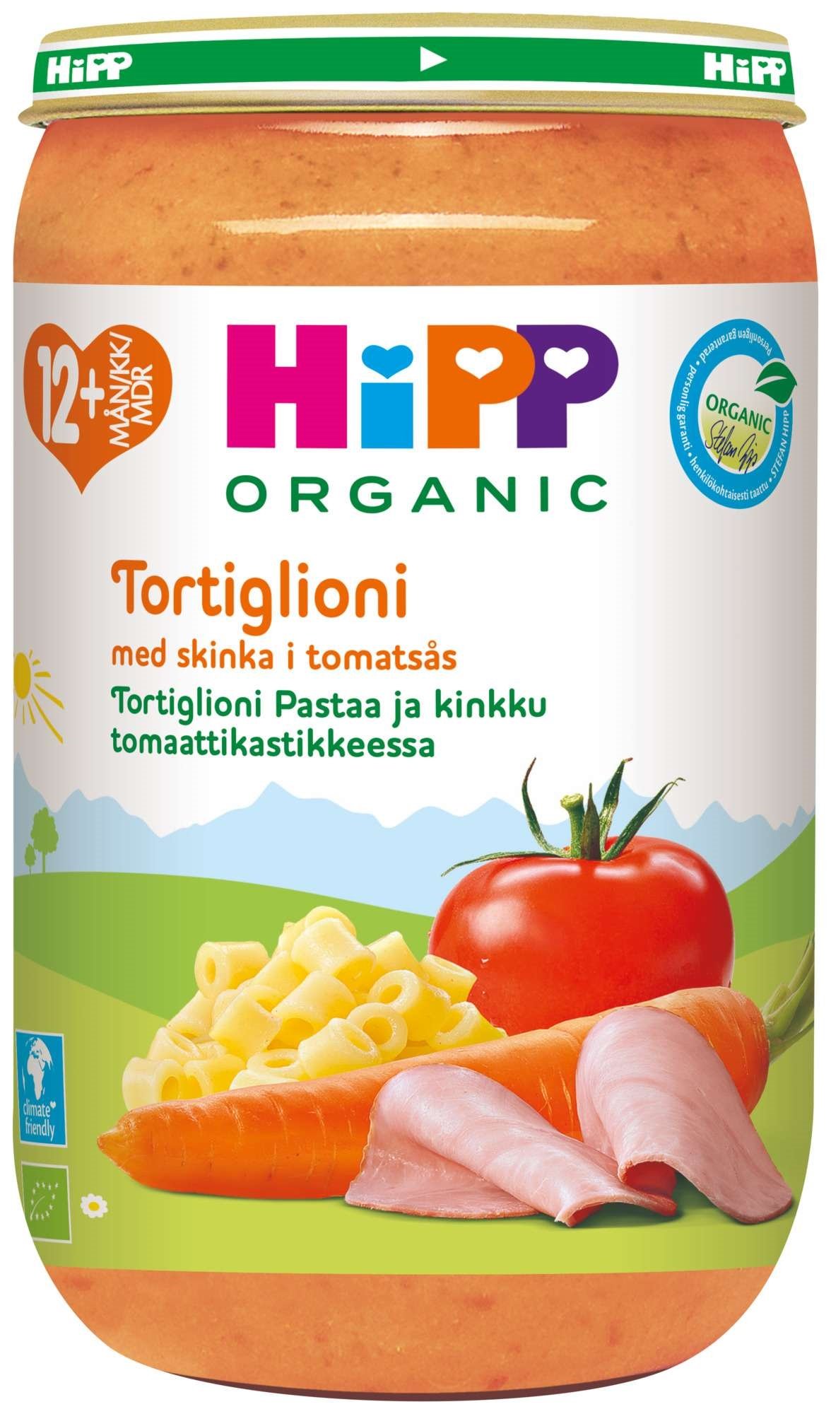 Tortiglioni med kjøtt 12m økol.   250g