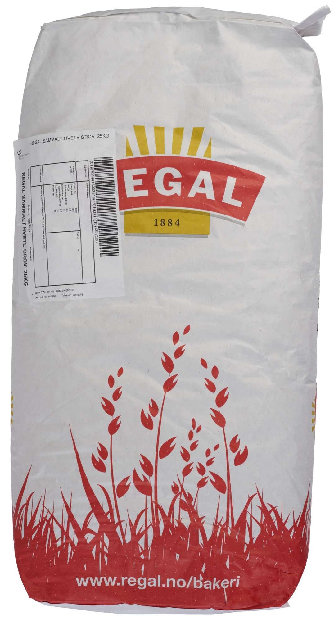 Sammalt hvete grov   25kg