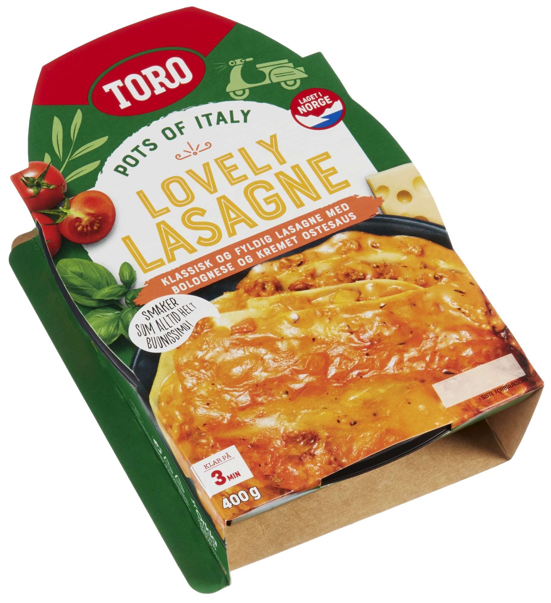 Lasagne velbekomme      400g