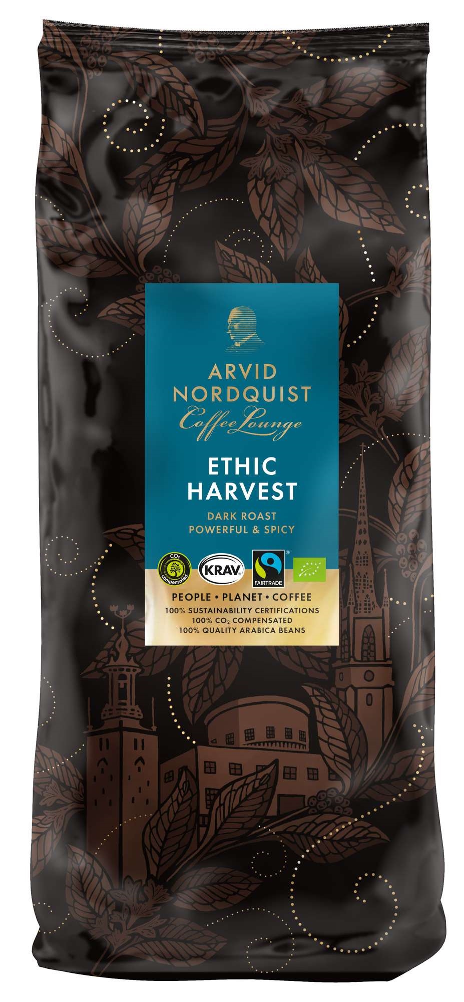 Kaffe ethic harvest hele bønner økol.&fairtrade   1kg