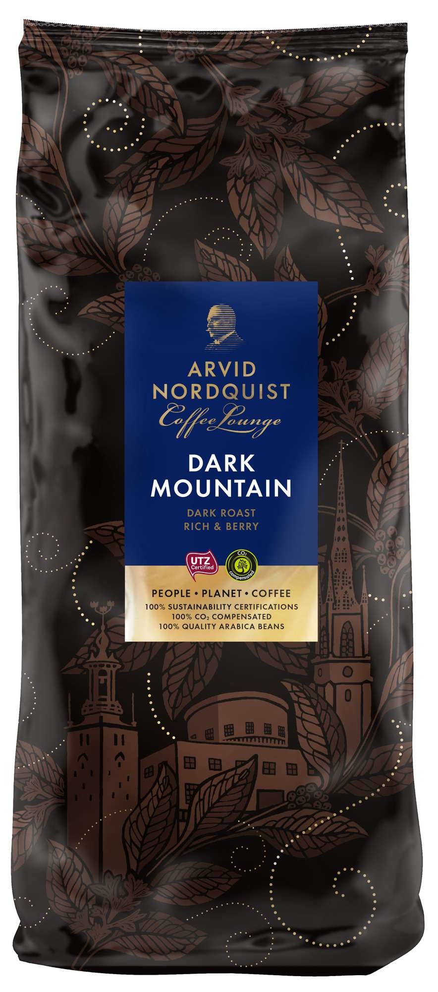 Kaffee dark mountain hele bønner   1kg