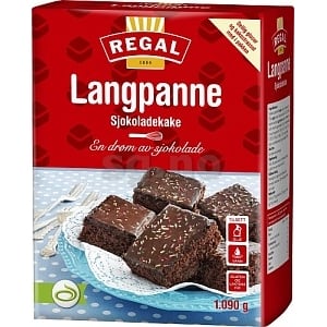 Langpanne sjokoladekake  regal   1090g