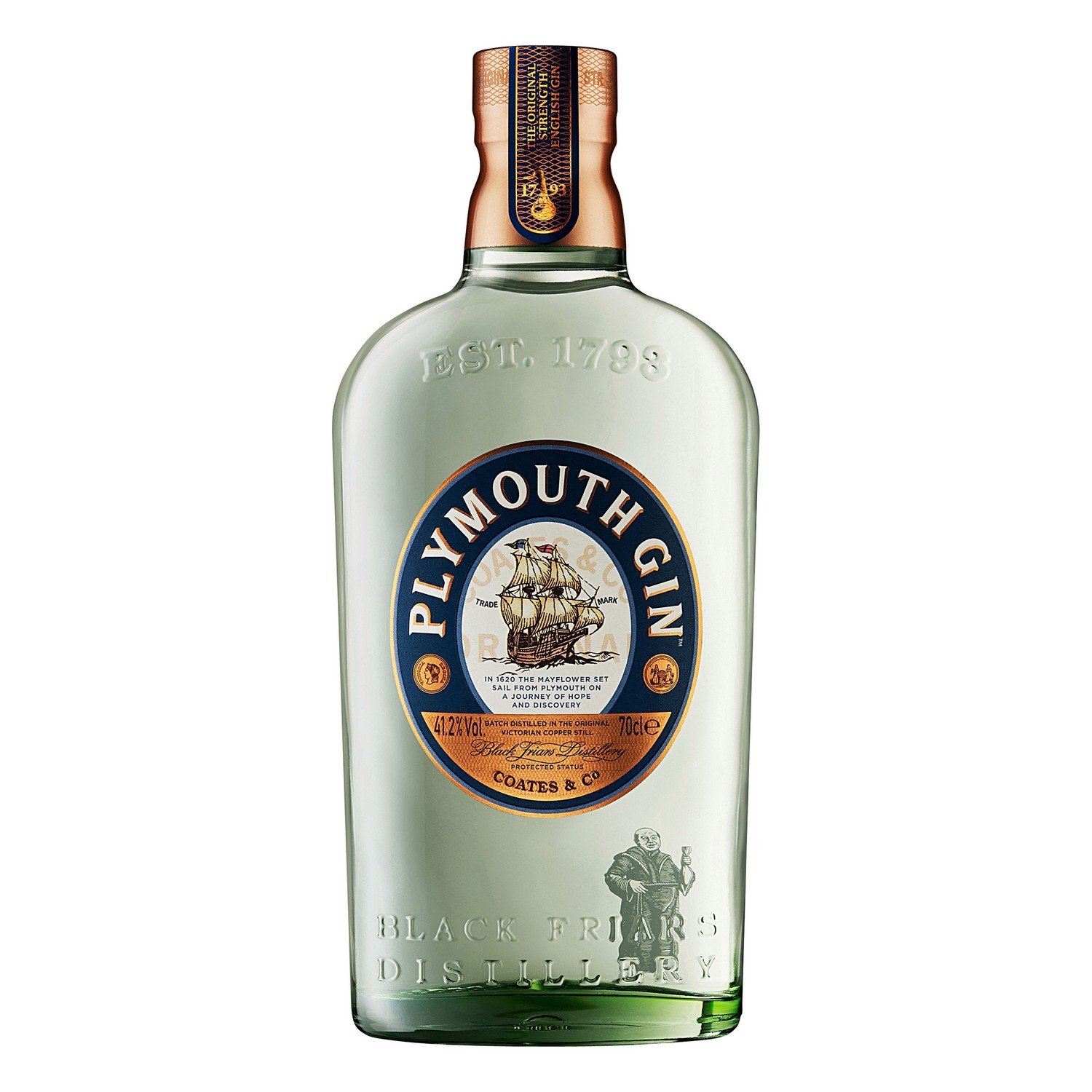 Plymouth dry gin  41,2%  70cl