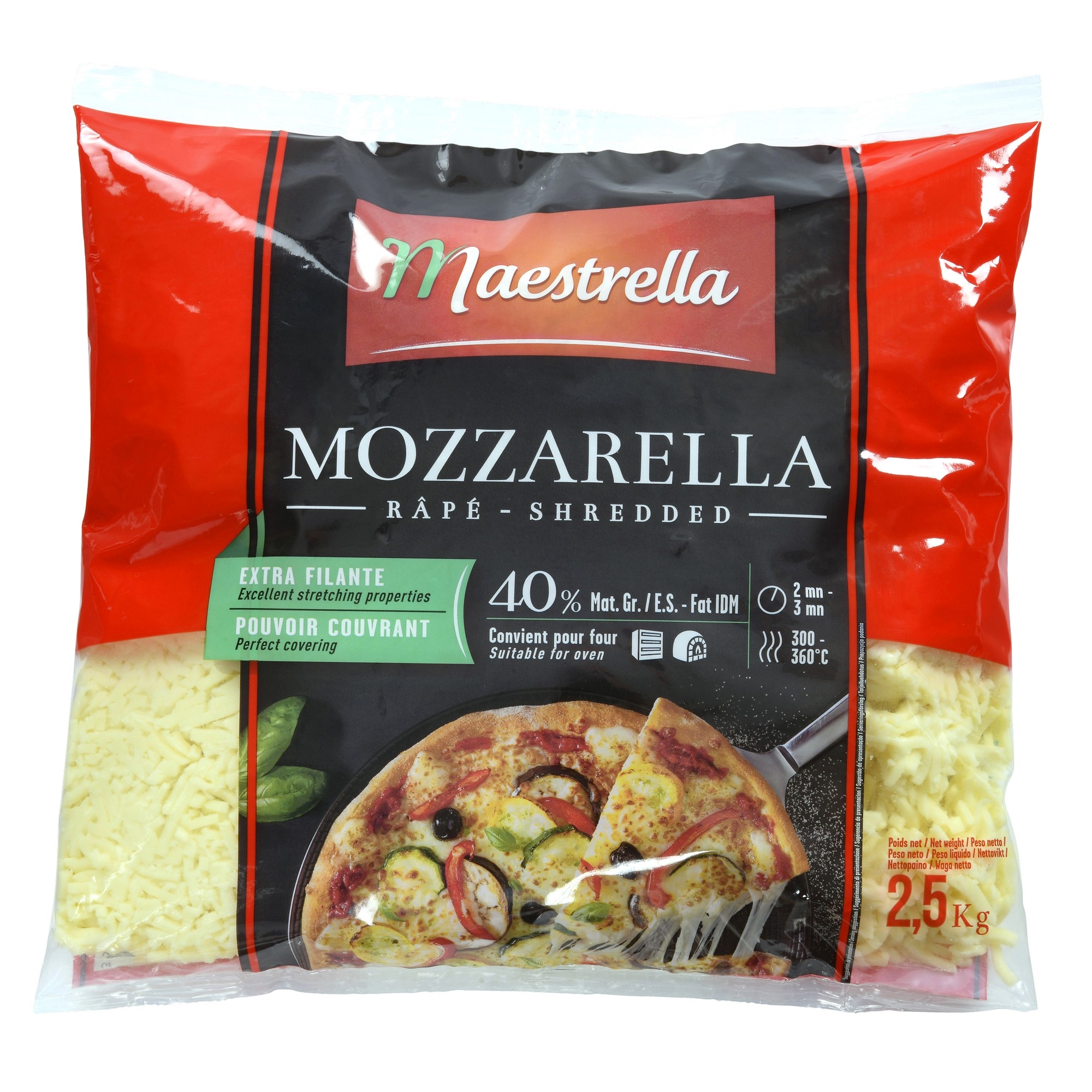 Mozzarella revet     2,5kg