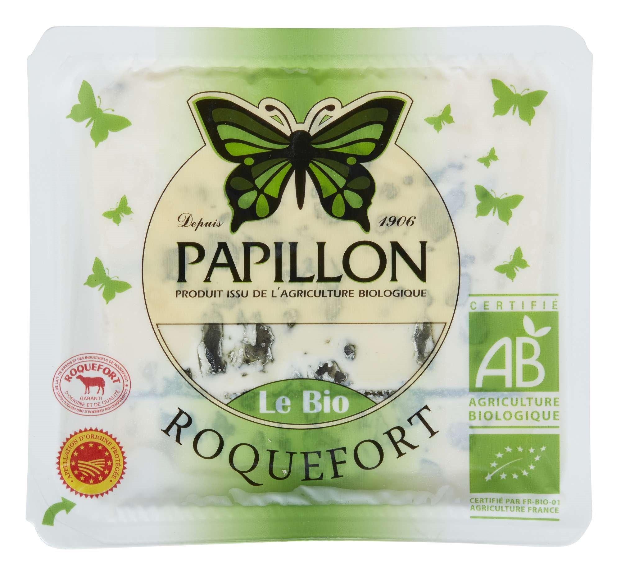 Roquefort papillon aop økol. 100g