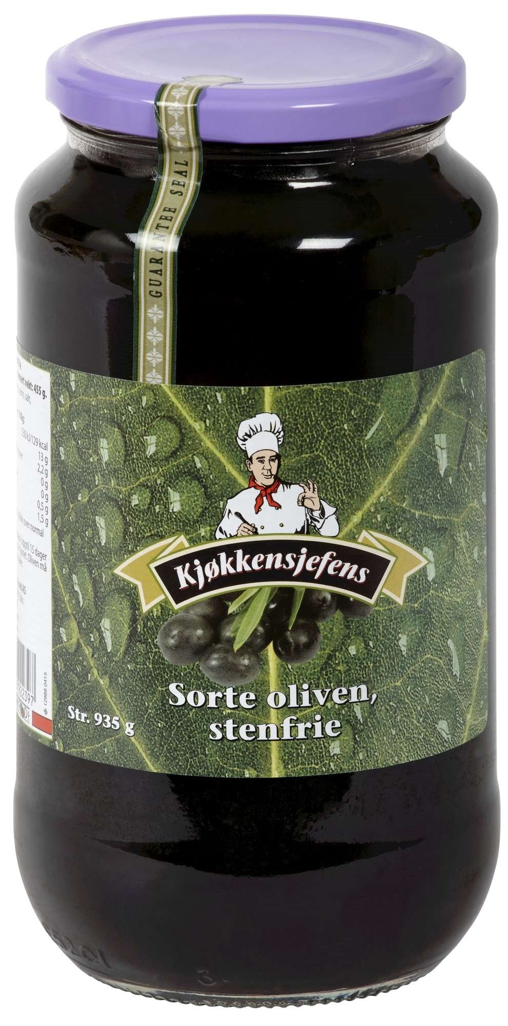 Oliven, sorte stenfri ks          935g