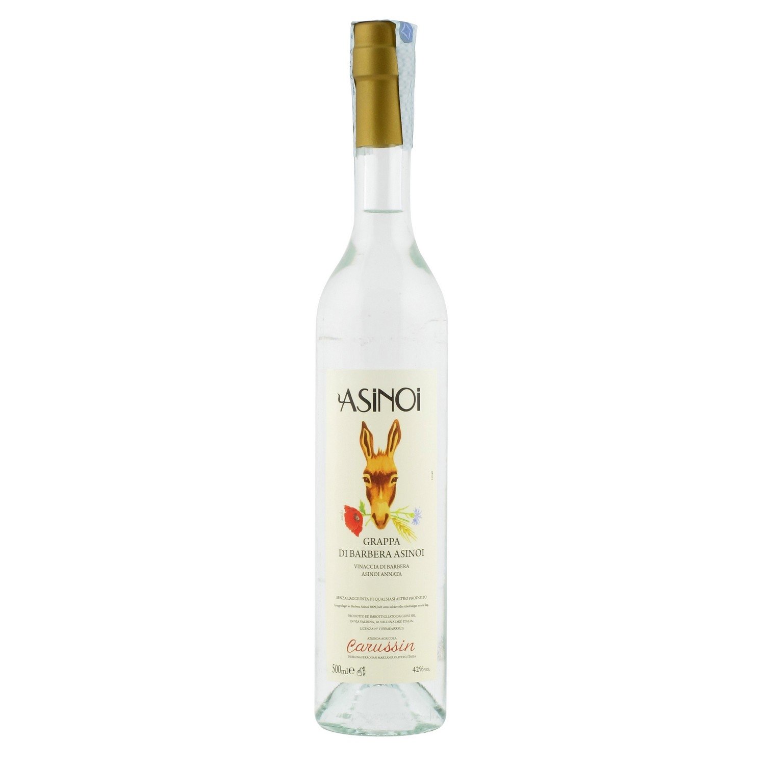 Grappa barbera asinoi  42%  50cl