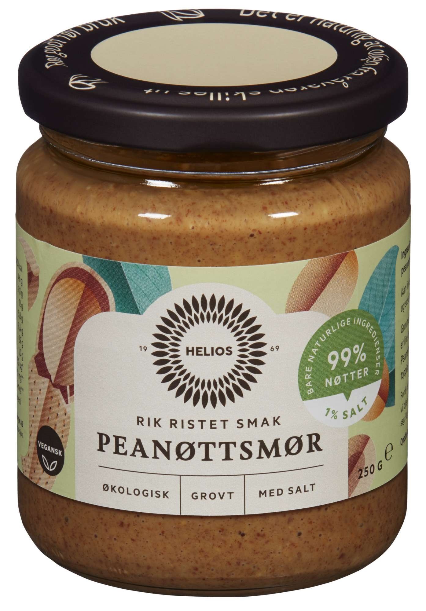 Peanøttsmør grovt salt økol.    250g