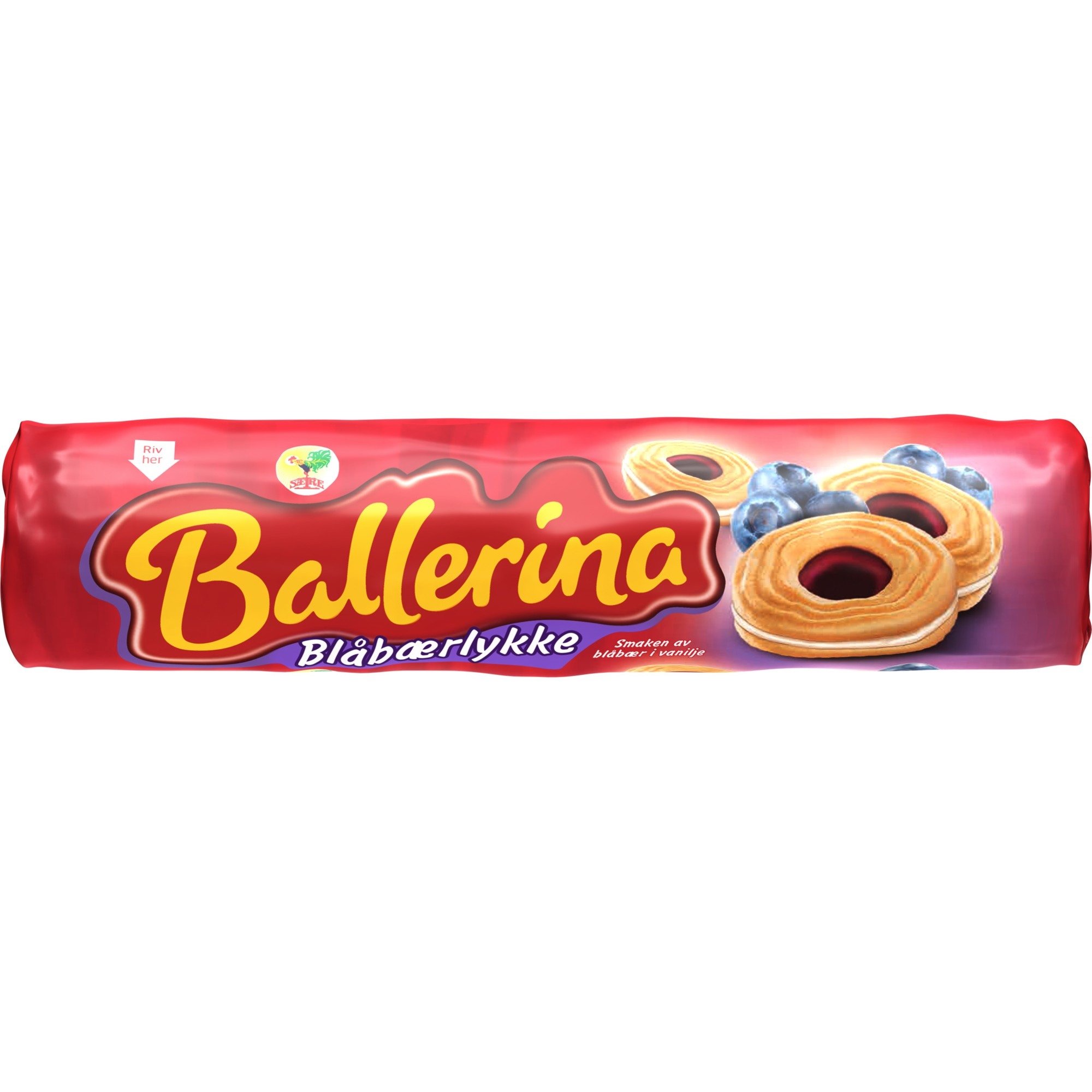 Ballerina blåbærlykke 190g