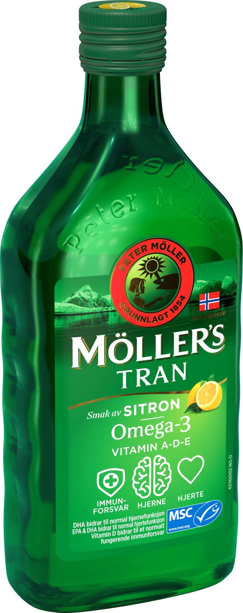 Möller's tran sitron ny 500ml