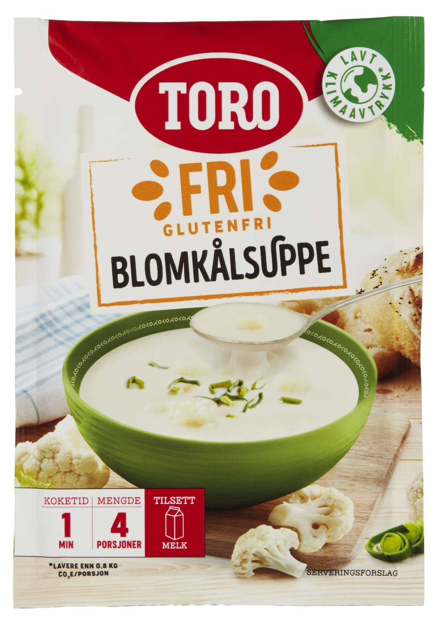 Blomkålsuppe pulver glutenfr.