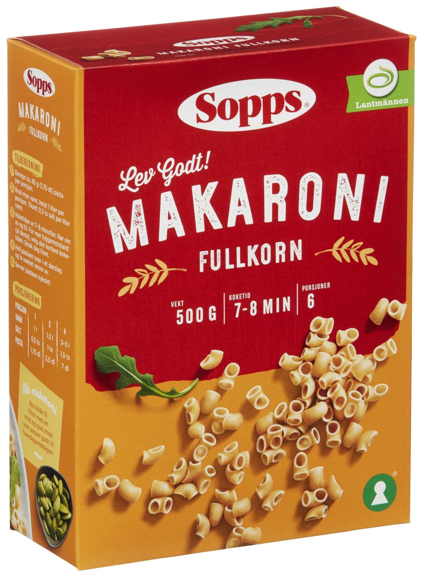 Makaroni fullkorn   500g