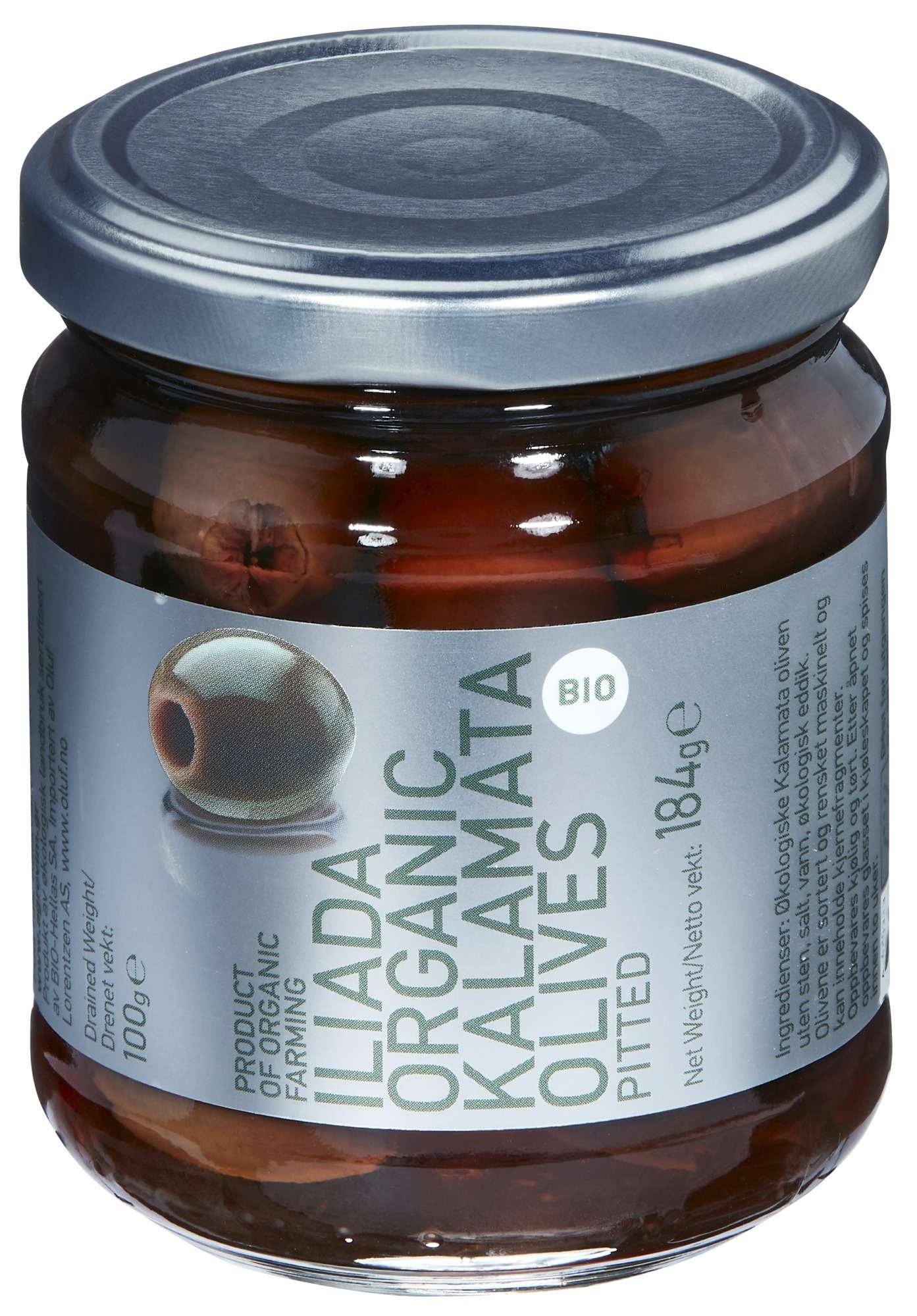 Iliada kalamata oliven økol.   184g