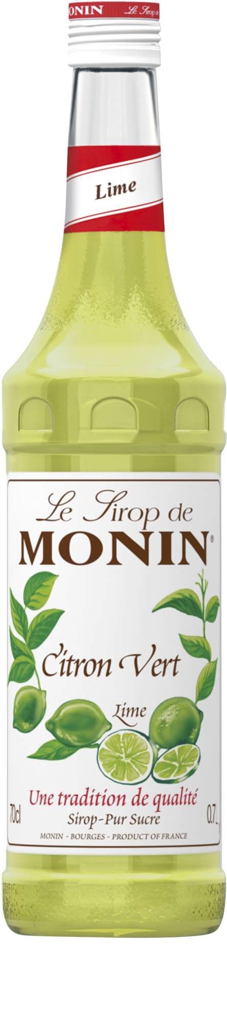 Monin lime fruktsirup gul   70cl