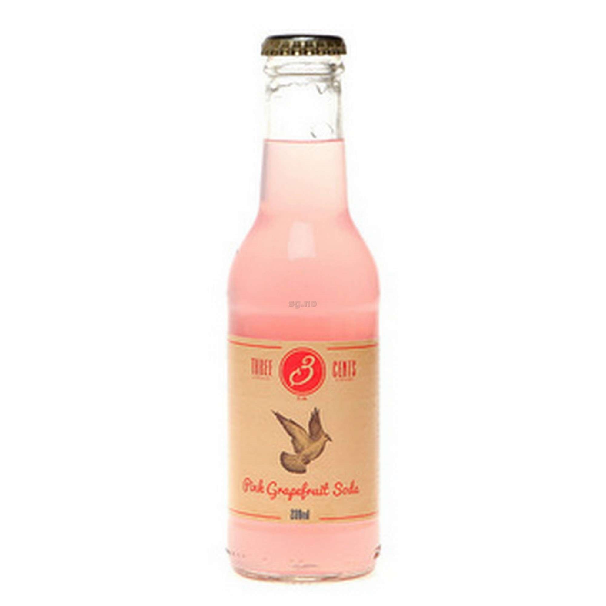 Three cents pink grapefruit soda   24x20cl