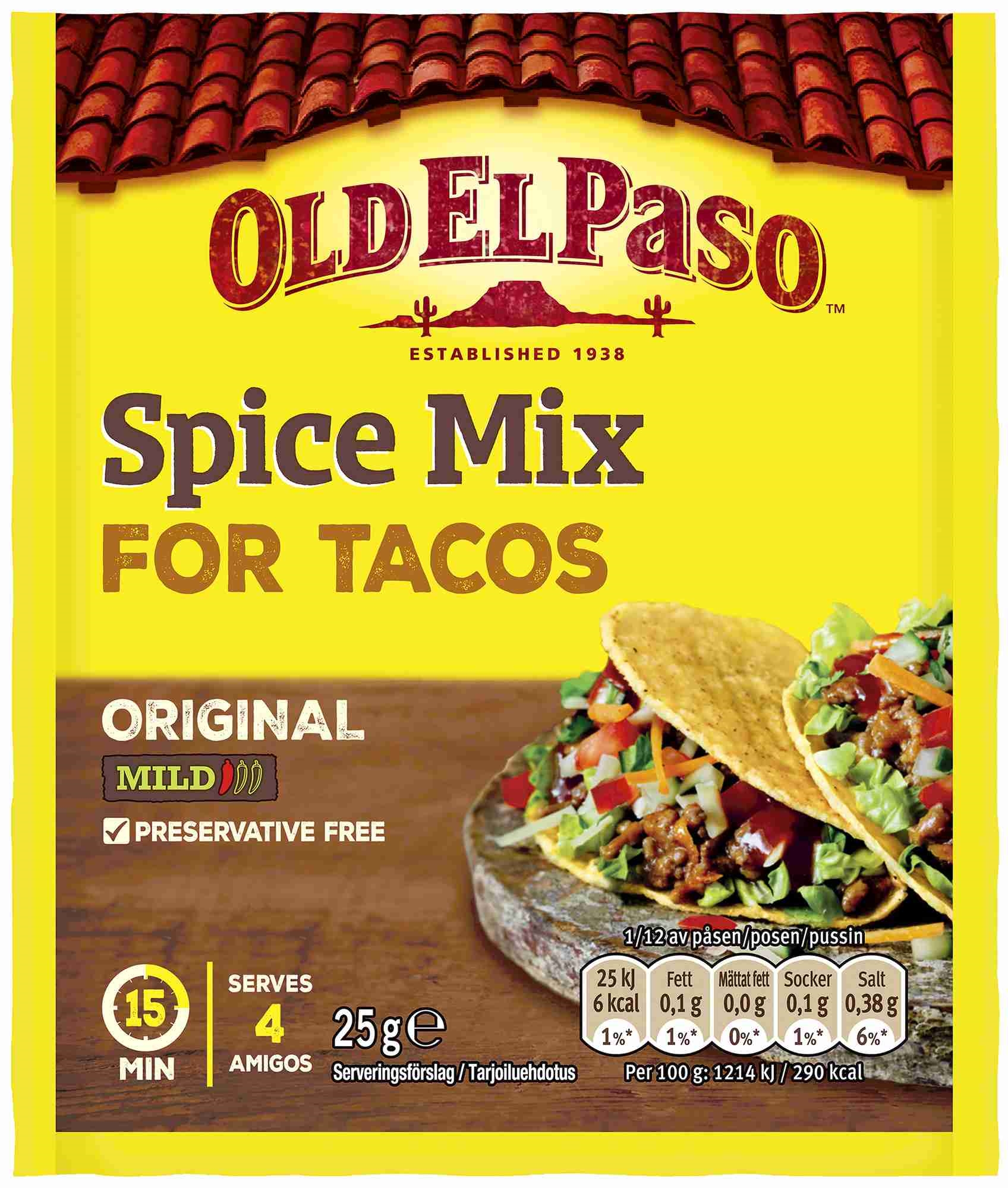 Taco spice mix singel 25g