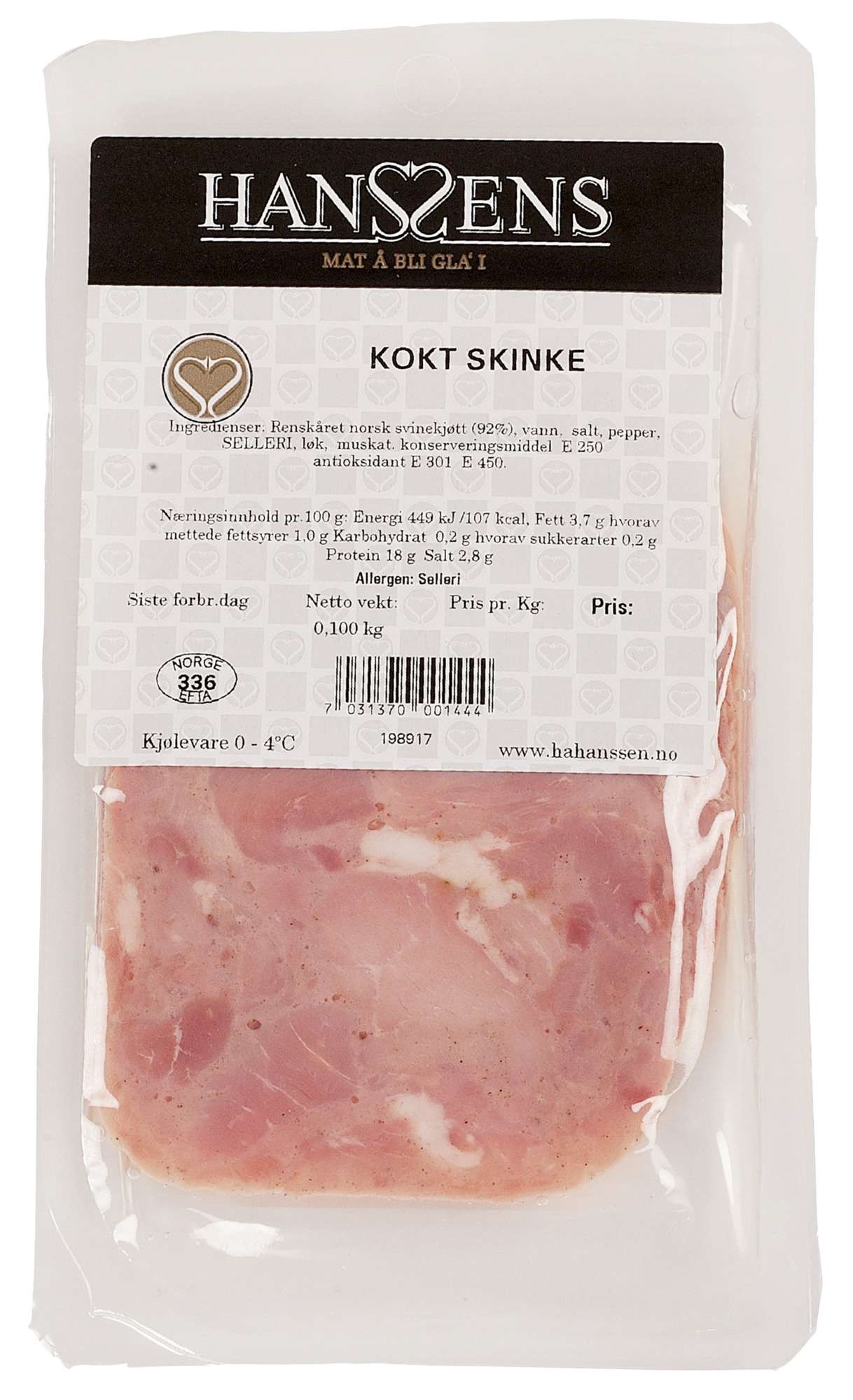 Kokt skinke       100g