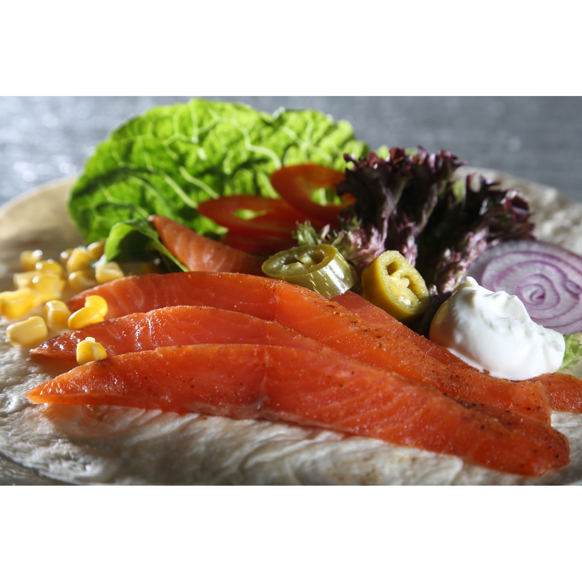 Laks røkt mex sashimi kuttet  500g