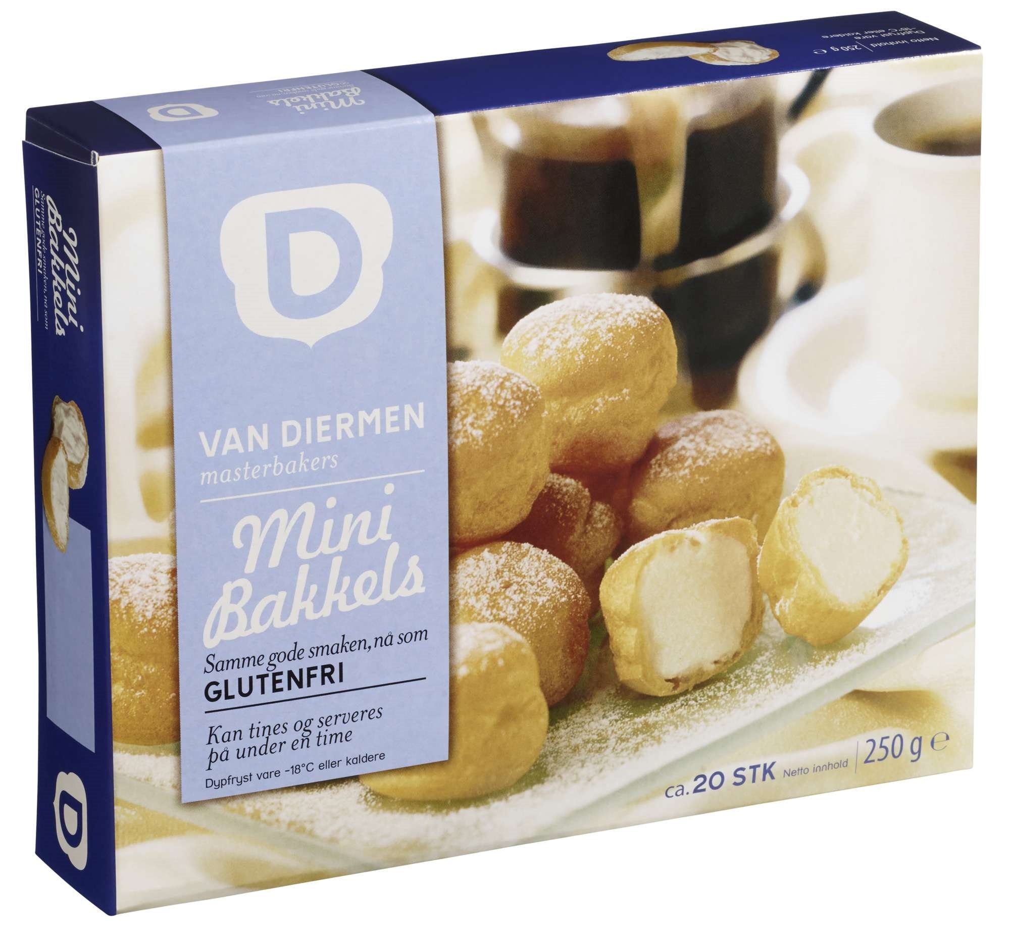 Minibakkels glutenfri    250g