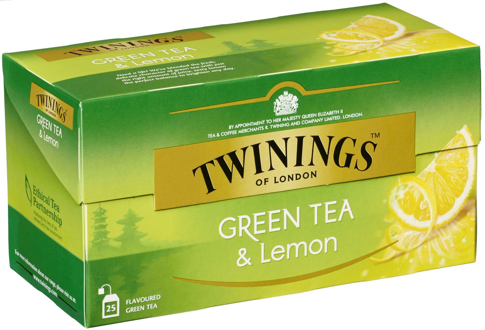 Twinings grønn te sitron   25bg